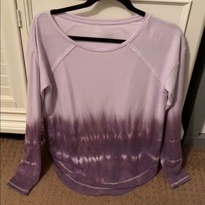 Ombre purple crew neck